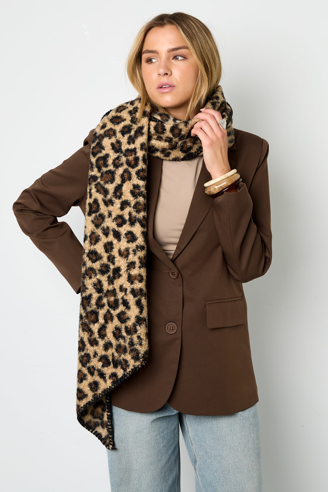 Winter scarves Leopard Print Casual Polyester Daily