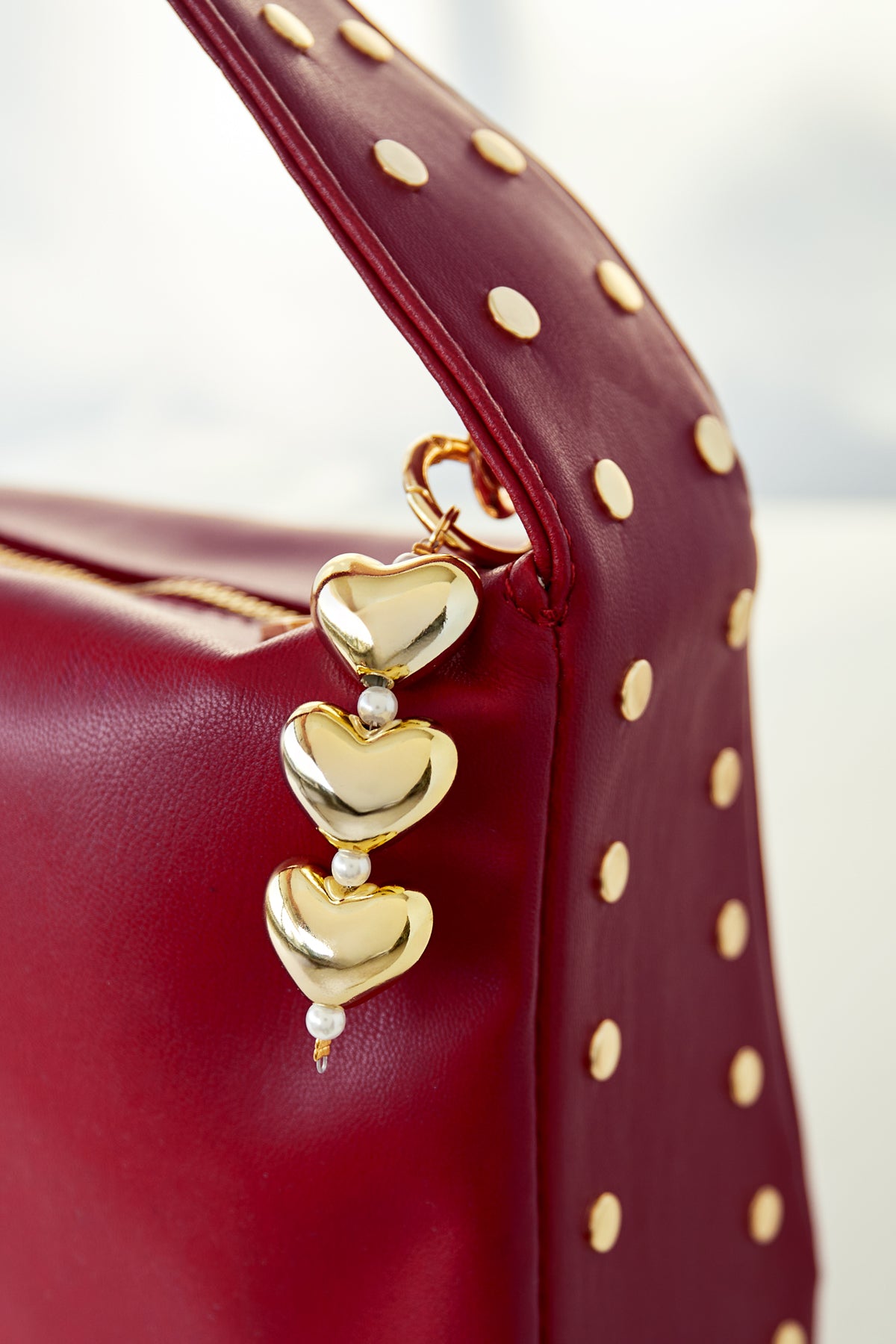 pendant hearts and pearls