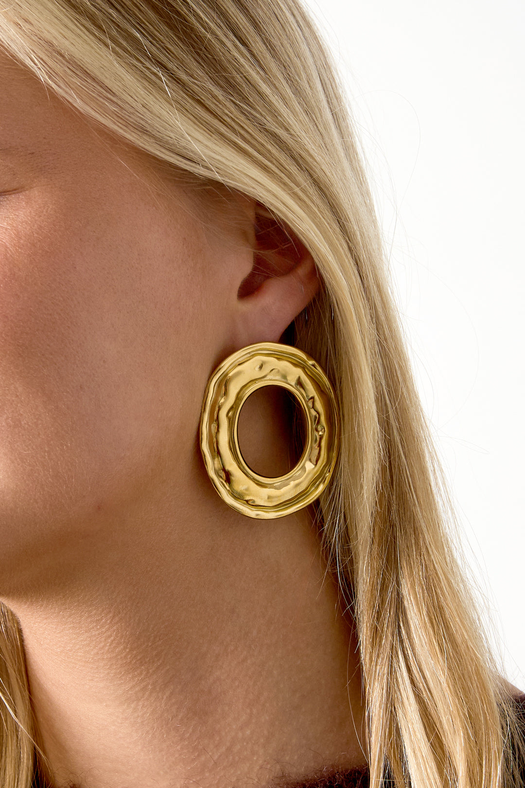 Stainless Steel Party Earrings Circle Simple Daily Simple Series Women's jewelry