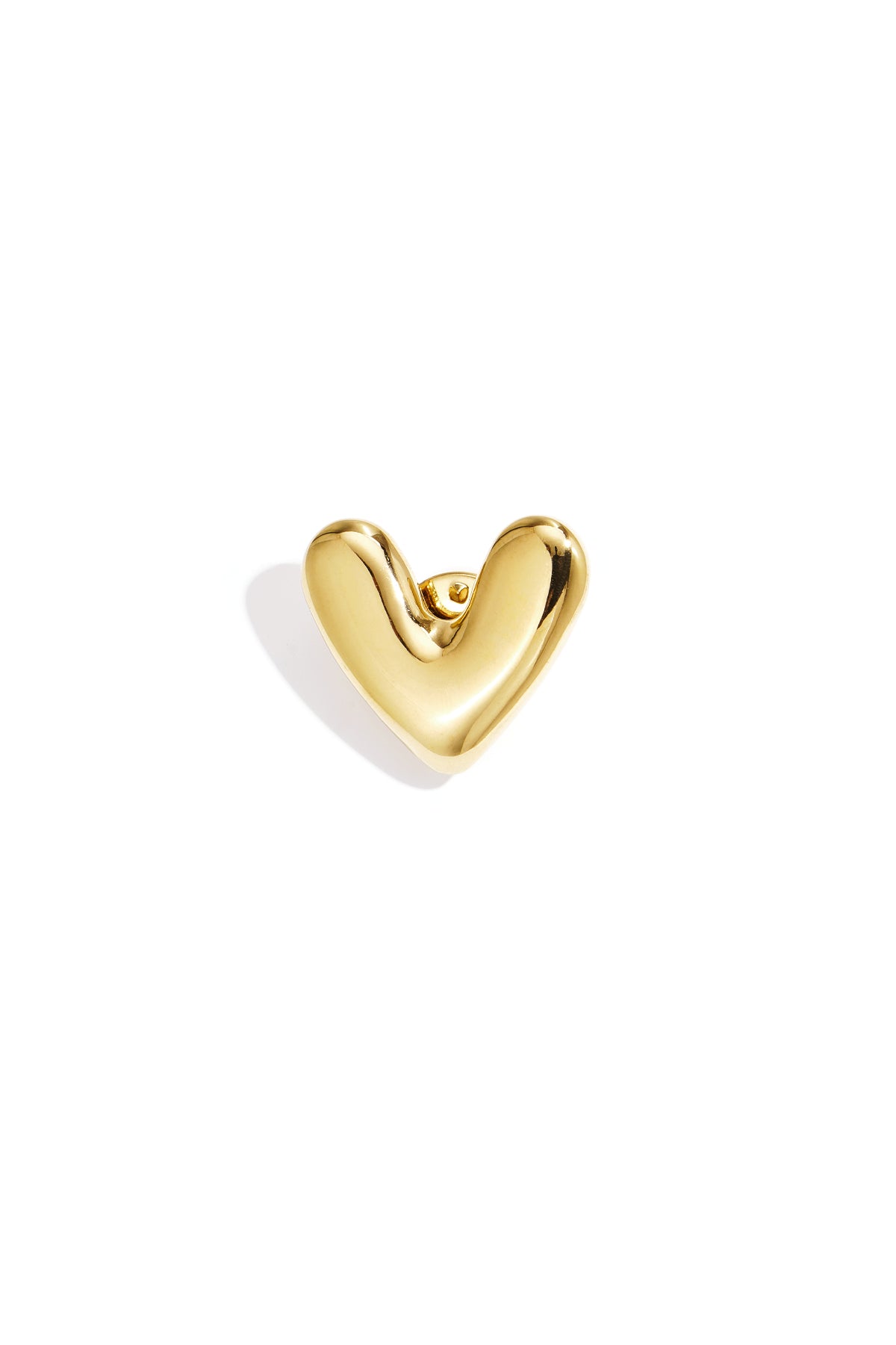 Stainless Steel Brooches Heart Simple Daily Simple Series Women's jewelry