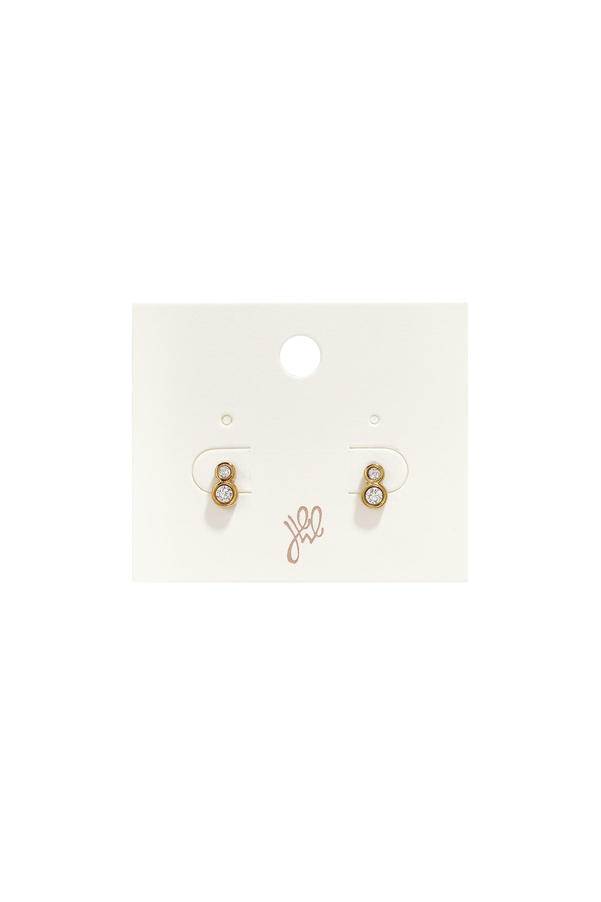 Stainless Steel Stud Earrings Circle Simple Daily Simple Series Women's jewelry