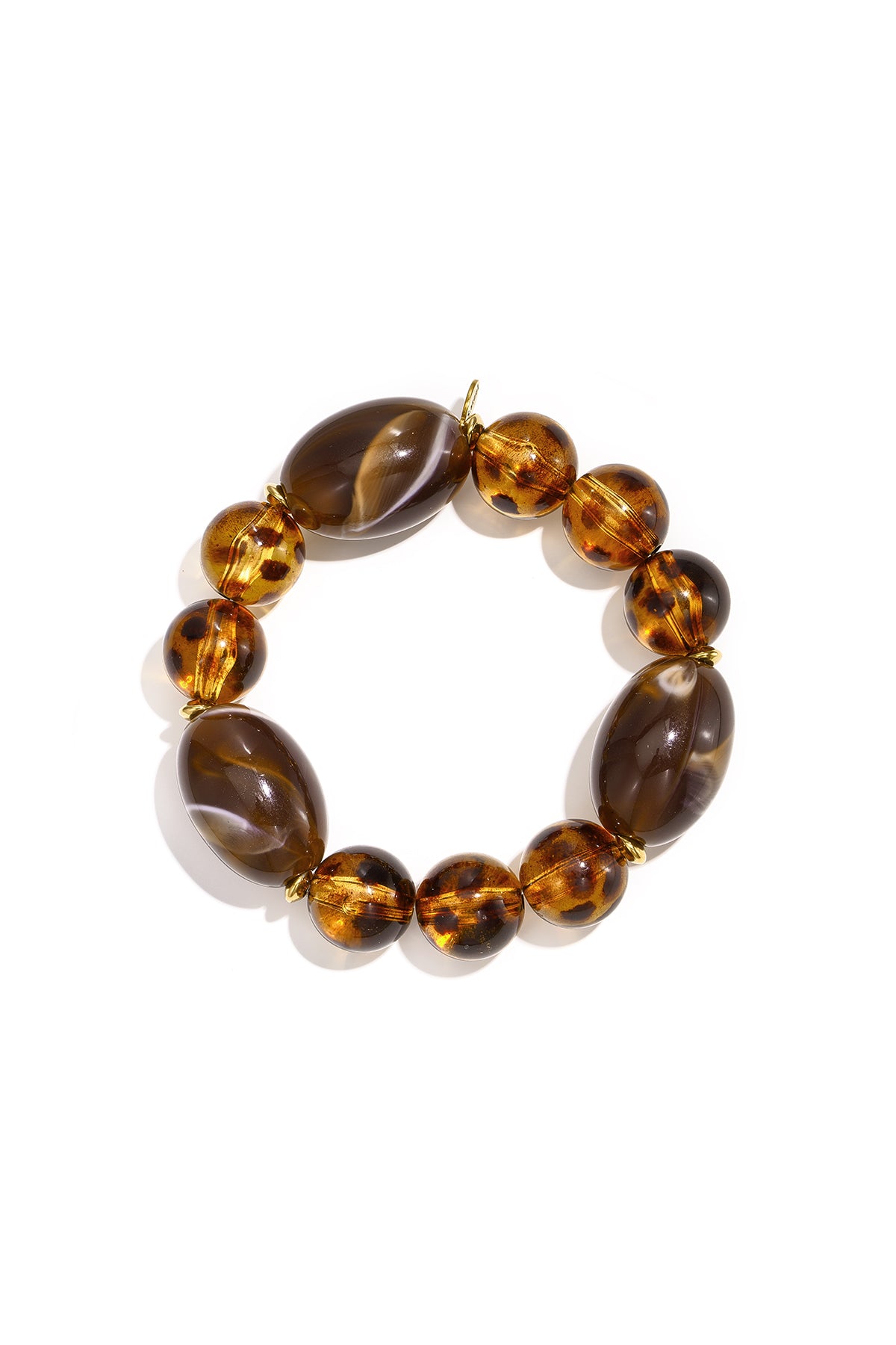 14K Gold Plated Acrylic Beaded Bracelets Beads Daily Daily Simple Series Women's jewelry