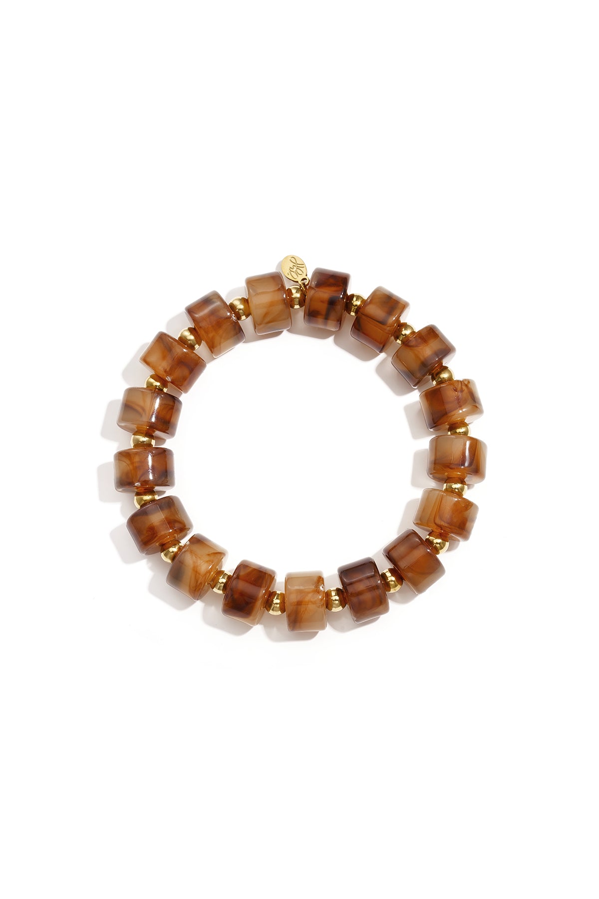 14K Gold Plated Acrylic Beaded Bracelets Beads Daily Simple Series Women's jewelry