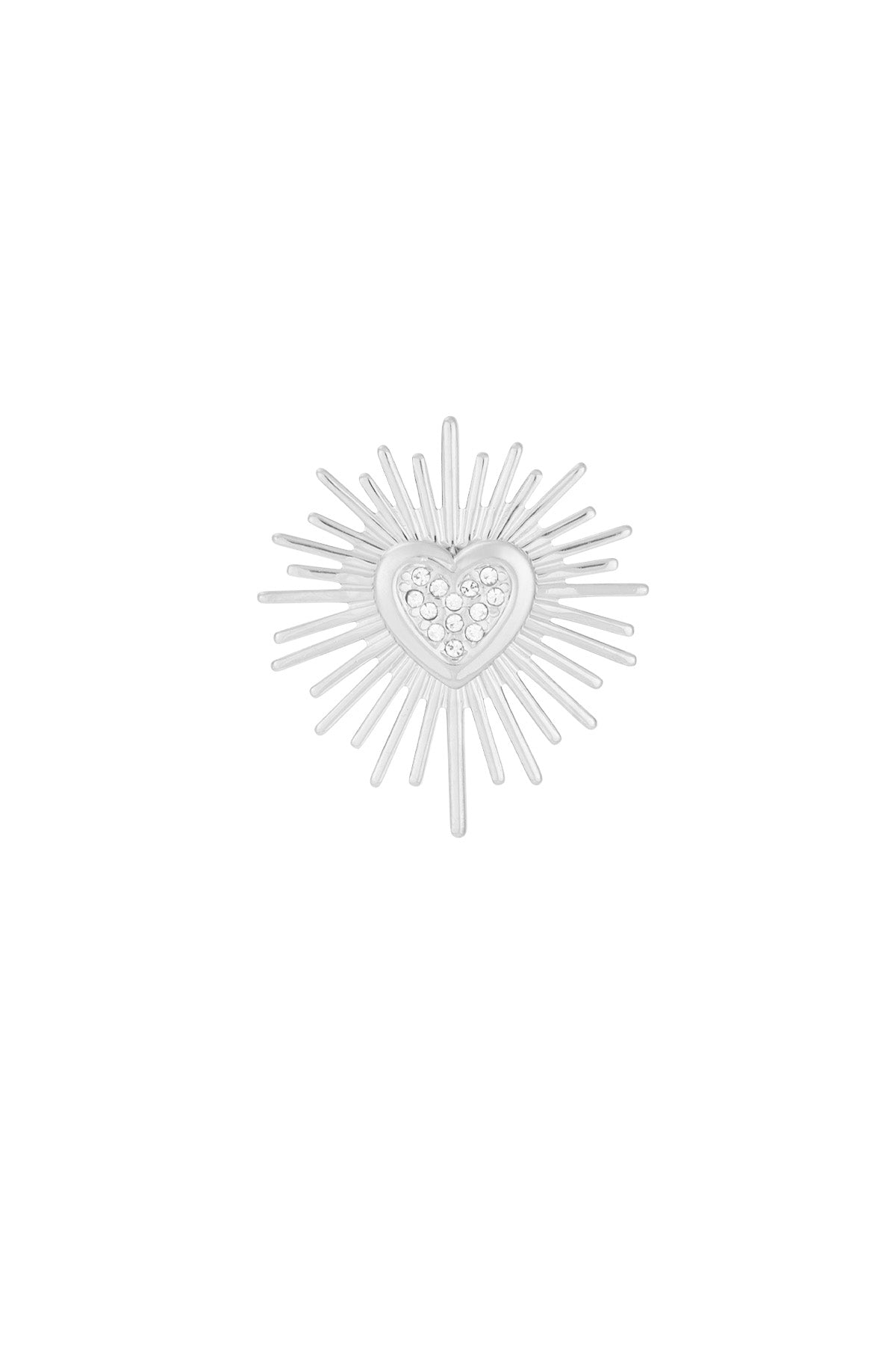 brooch sparkling heart