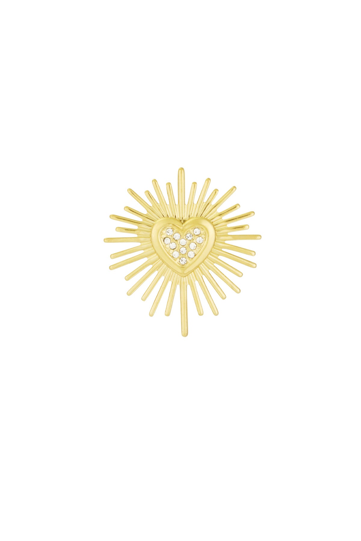brooch sparkling heart