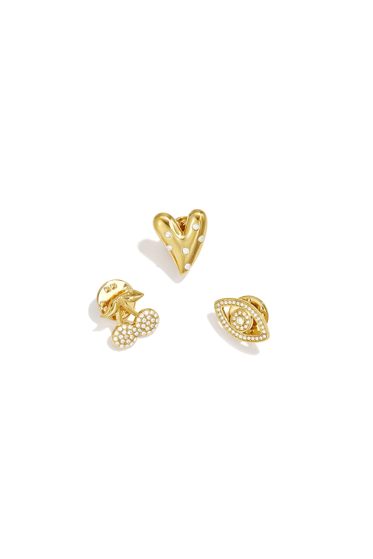 Brooches Heart Simple Stainless Steel Daily Accessories