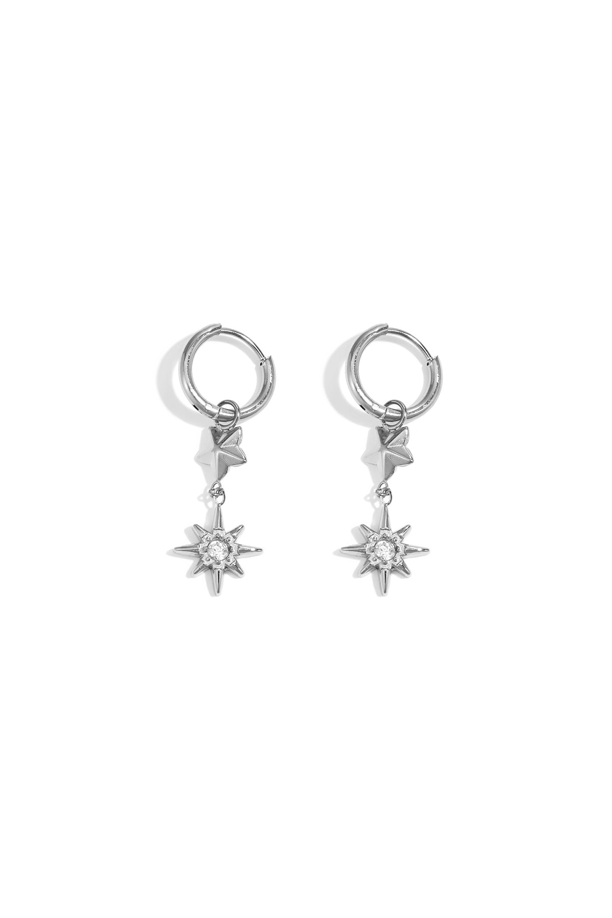 Stainless Steel Drop Earrings Star Simple Daily Simple Series Women's jewelry