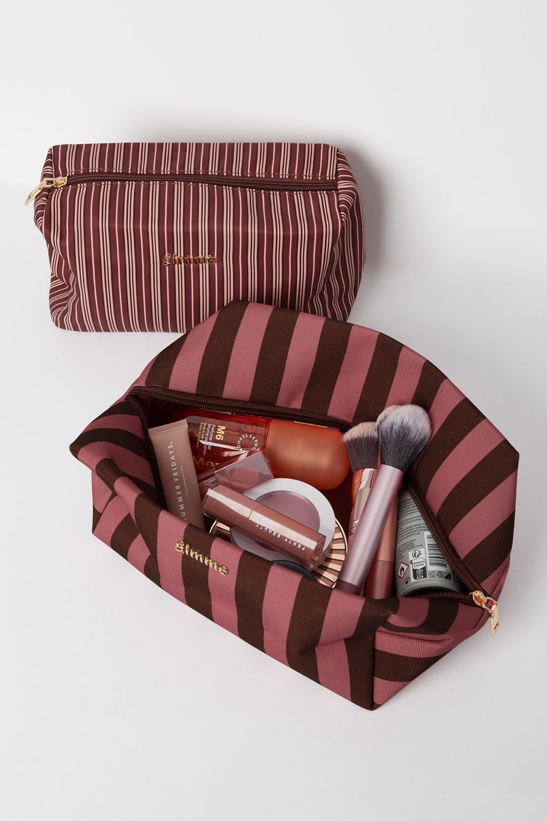 Makeup Bags Stripe Simple Polyester Daily Accessories