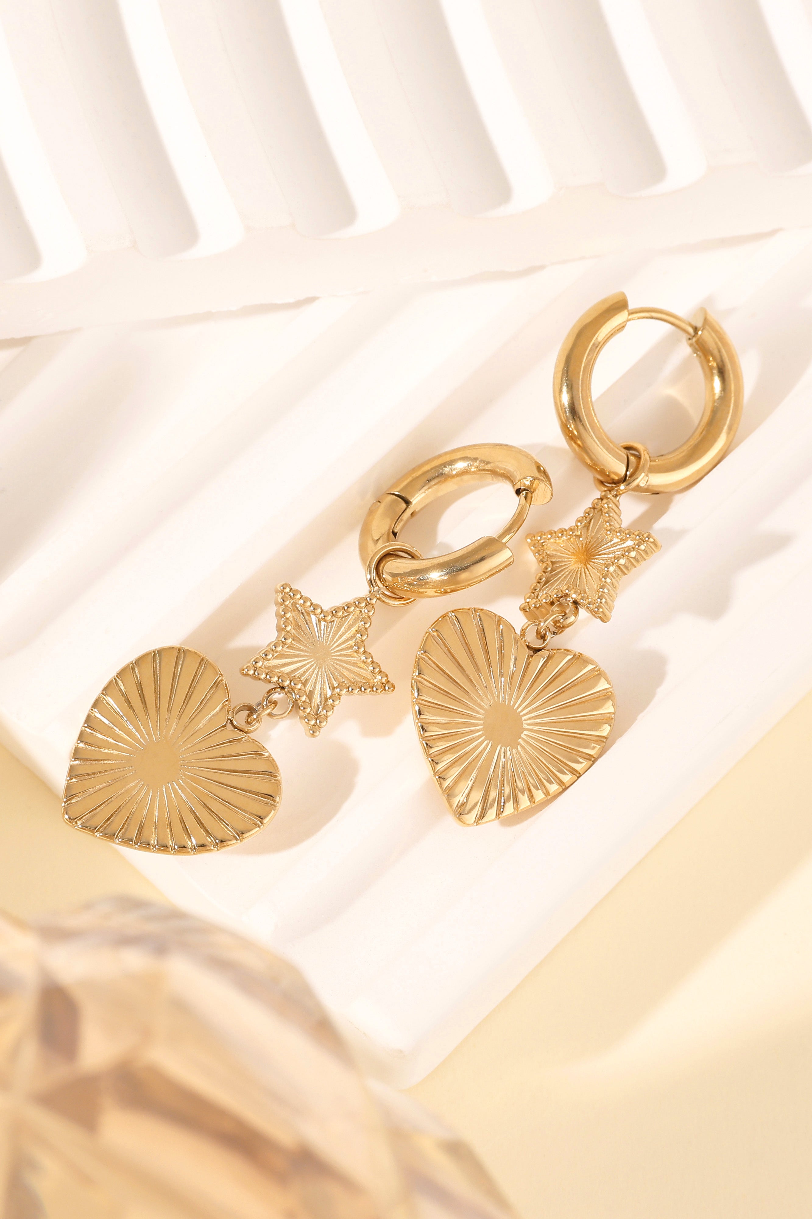 star heart earrings