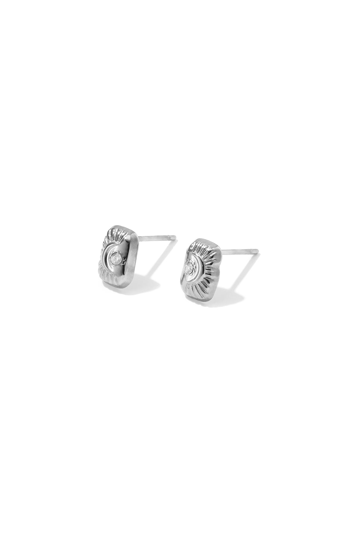 Stainless Steel Stud Earrings Devil's Eye Simple Daily Simple Series Women's jewelry