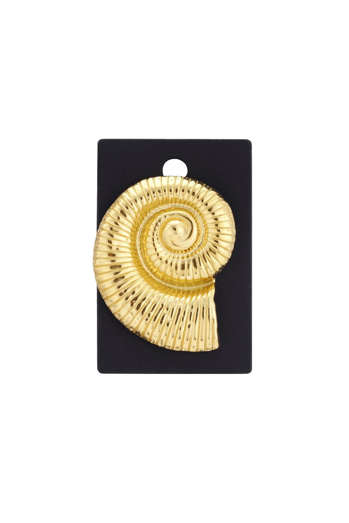 Borche hairpin with spiral shell