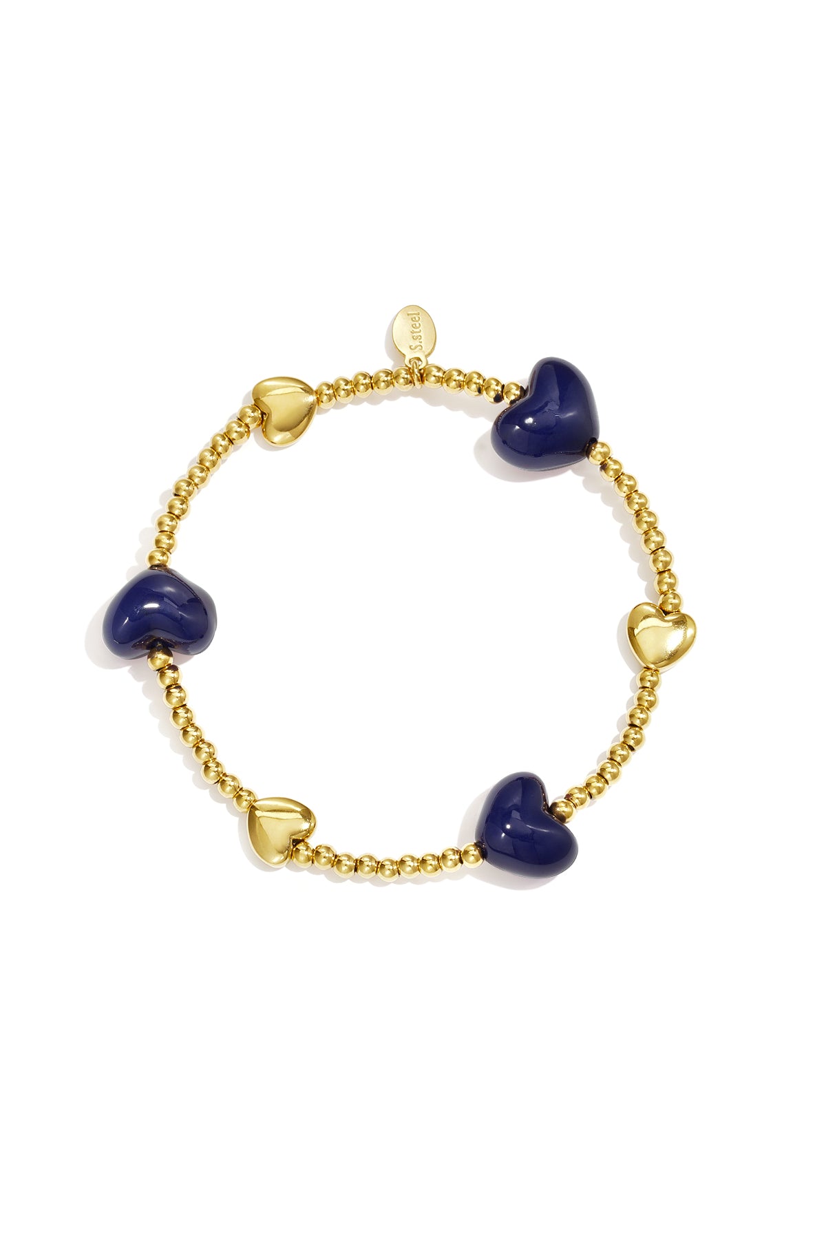 Stainless Steel Charm Bracelets Heart Simple Daily Simple Series Women's jewelry