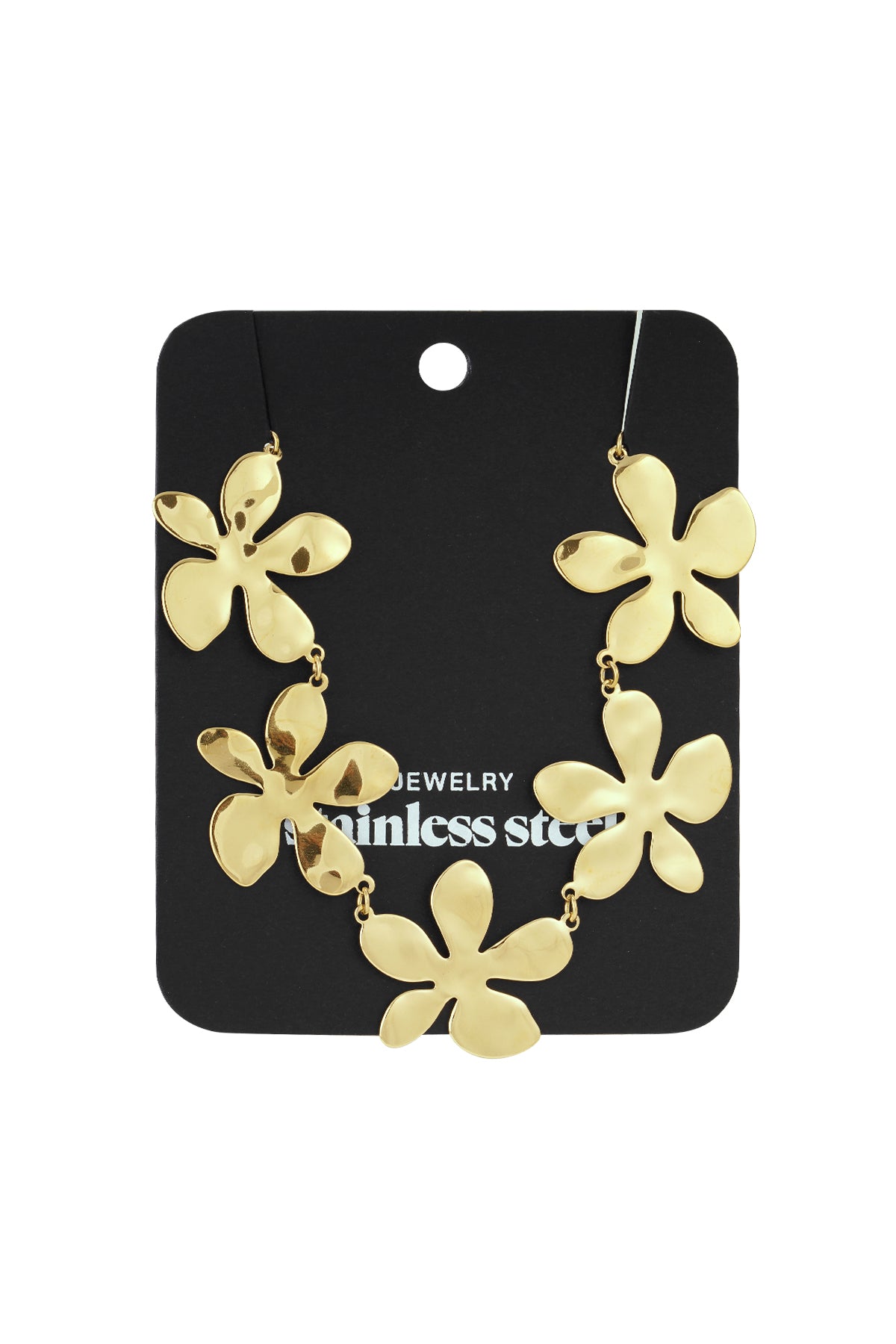 Stainless Steel Chain Necklaces Flower Casual Daily Simple Series Women's jewelry