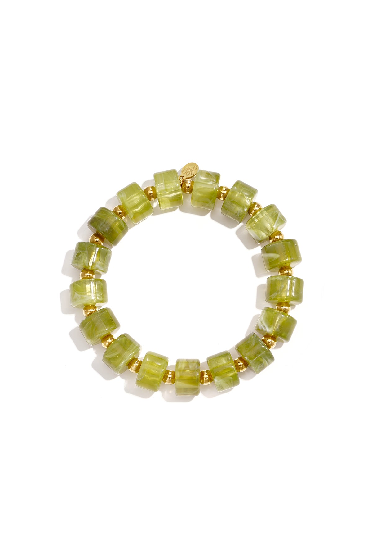 14K Gold Plated Acrylic Beaded Bracelets Beads Daily Simple Series Women's jewelry