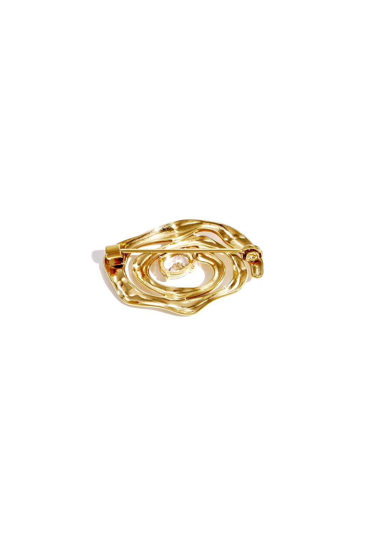 Hypnosis brooch with stone
