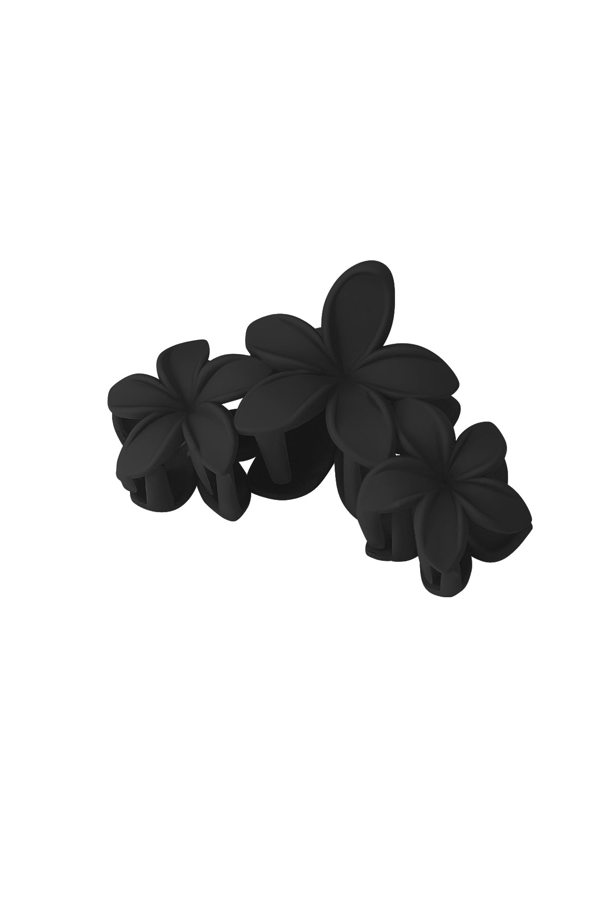 hair clip with large flowers - cotton candy pink