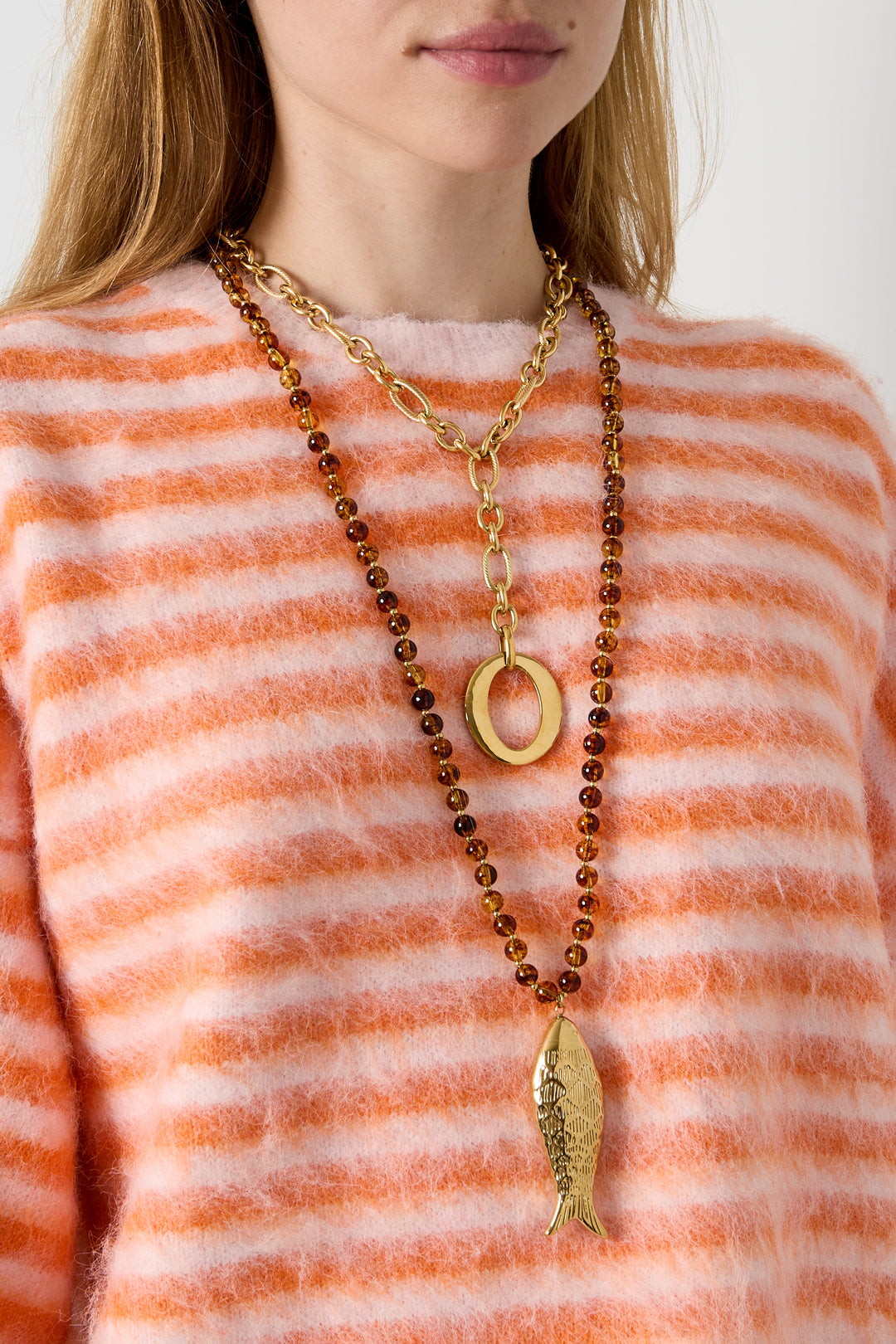 Acrylic Long Necklaces Fish Simple Daily Simple Series Women's jewelry