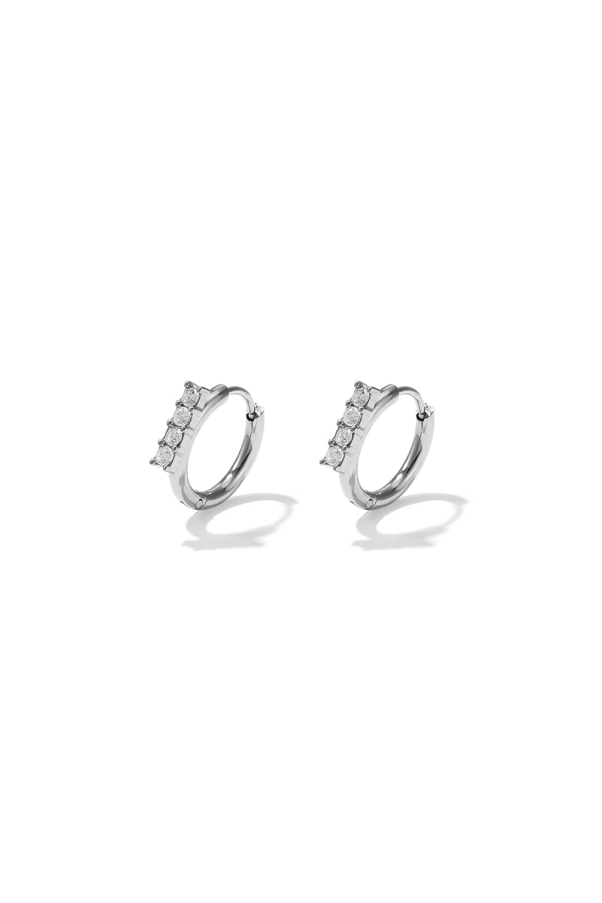 Stainless Steel Hoop Earrings Geometric Shape Simple Daily Simple Series Women's jewelry