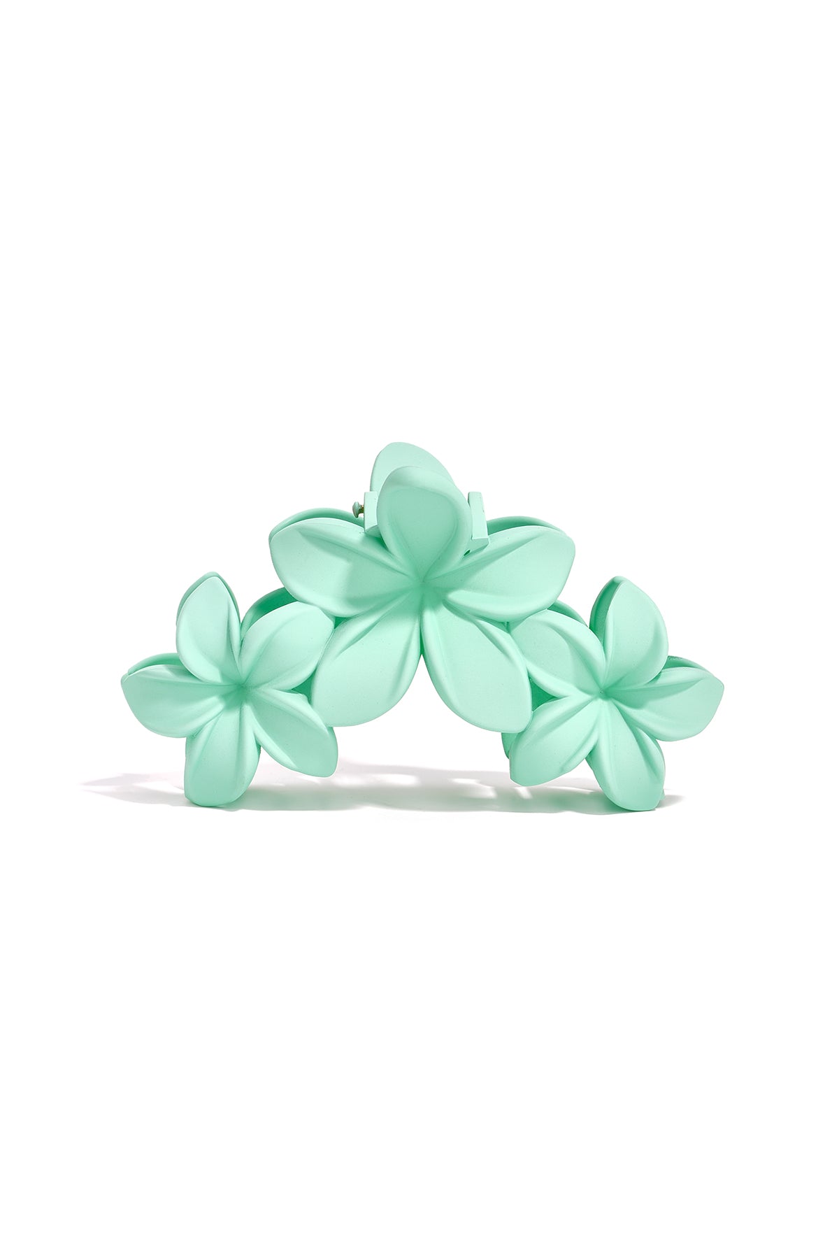 hair clip with large flowers - cotton candy pink