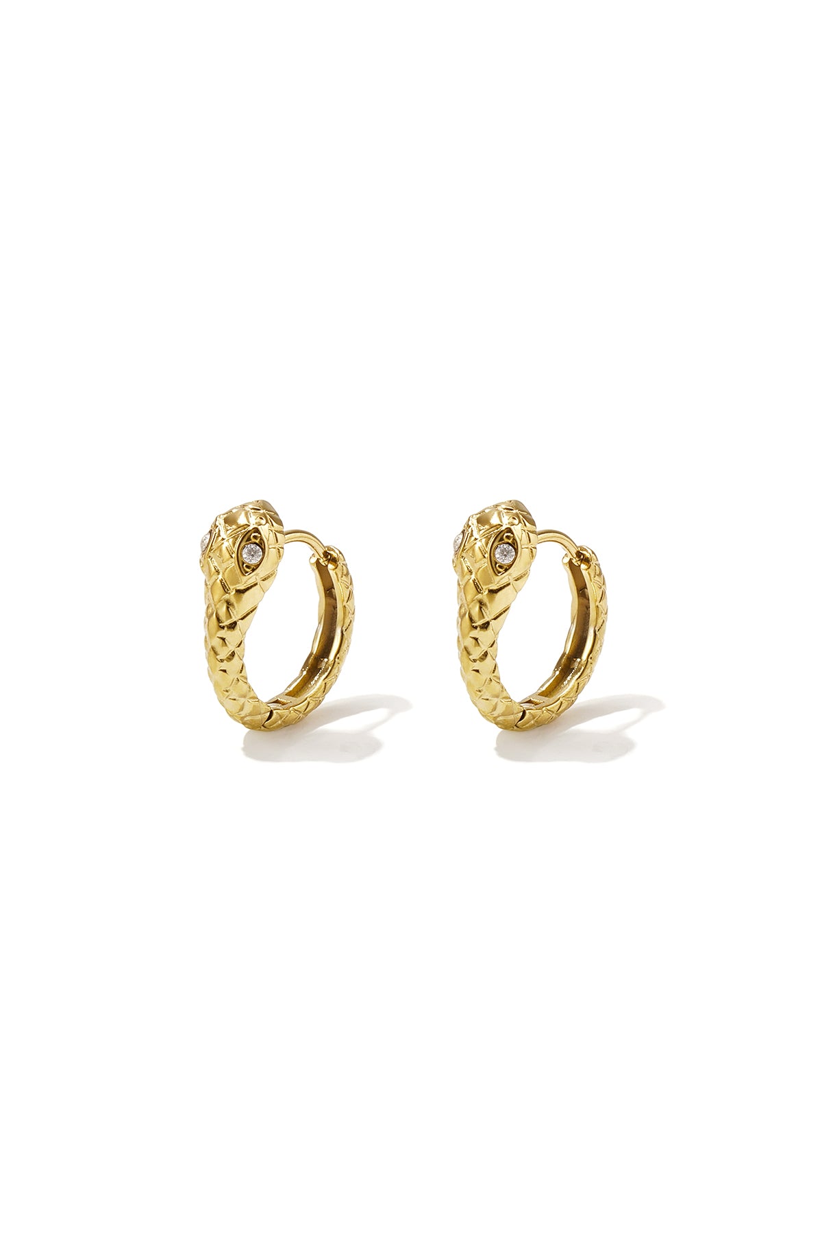 Stainless Steel Hoop Earrings Snake Simple Daily Simple Series Women's jewelry