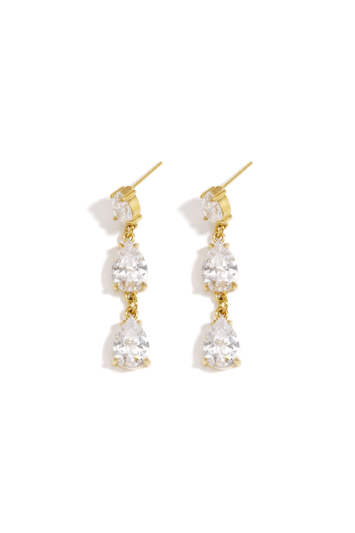Stainless Steel Drop Earrings Droplet Simple Daily Simple Series Women's jewelry