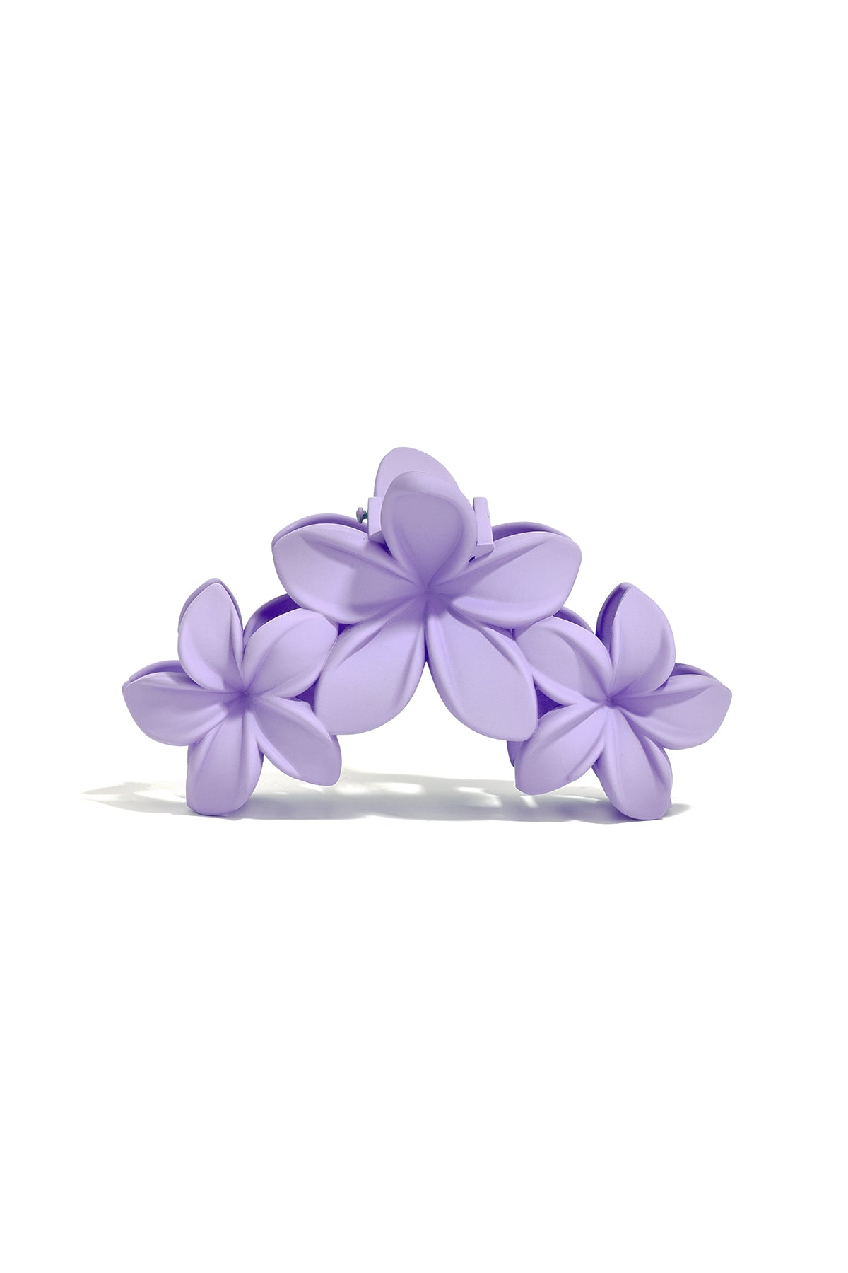 hair clip with large flowers - cotton candy pink