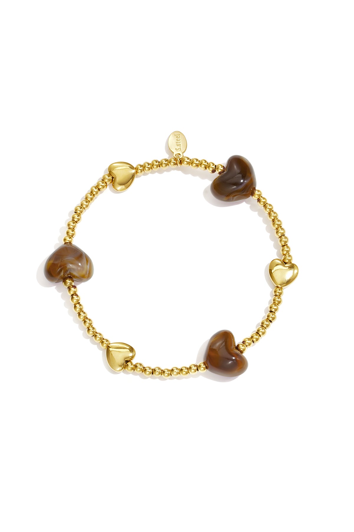 Stainless Steel Charm Bracelets Heart Simple Daily Simple Series Women's jewelry