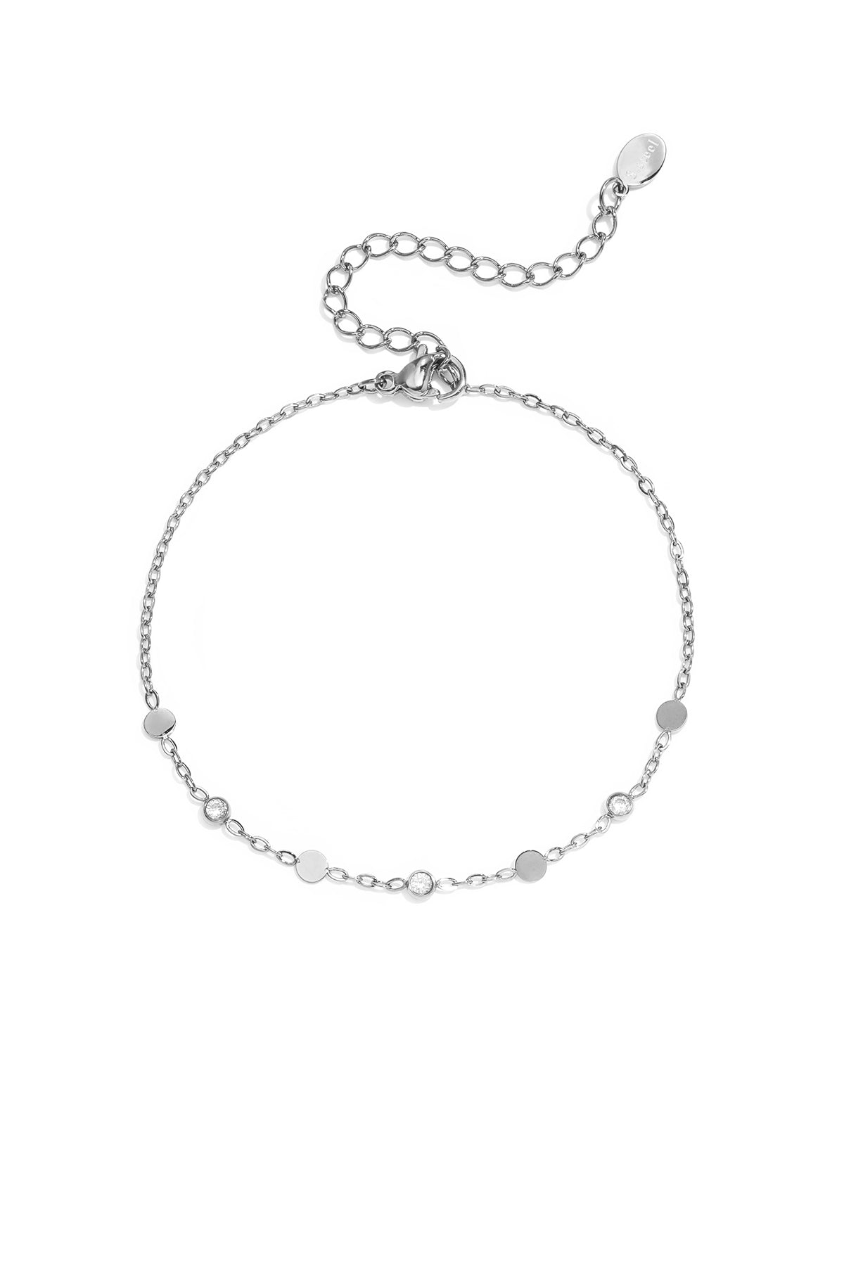 Stainless Steel Charm Bracelets Circle Simple Daily Simple Series Women's jewelry