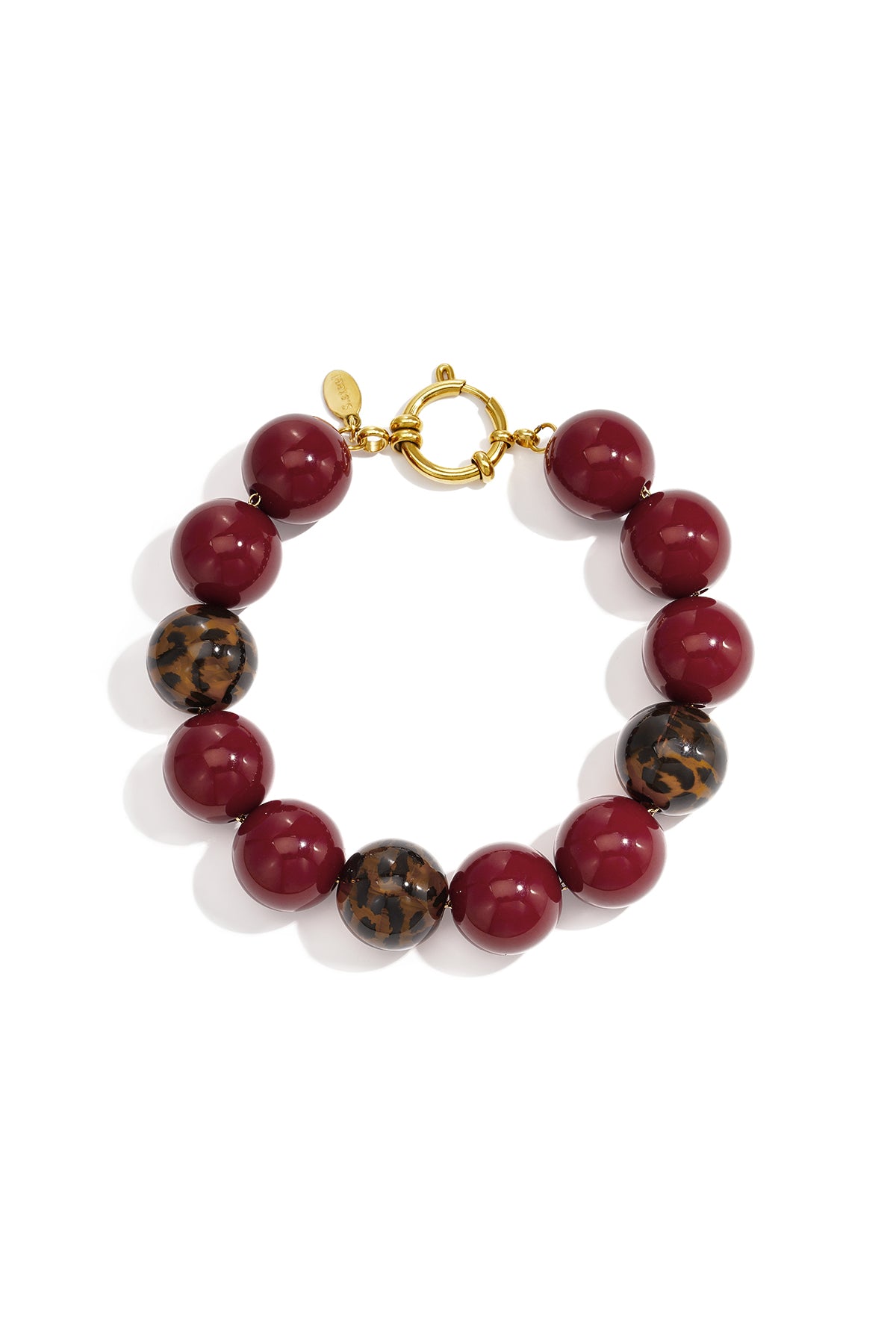 Acrylic Beaded Bracelets Leopard Print Simple Daily Simple Series Women's jewelry