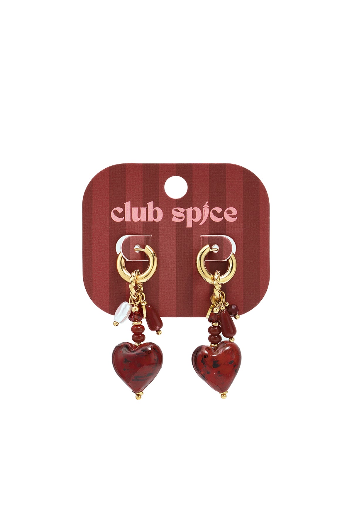 Stainless Steel Beads Earrings Heart Simple Daily Simple Series Women's jewelry