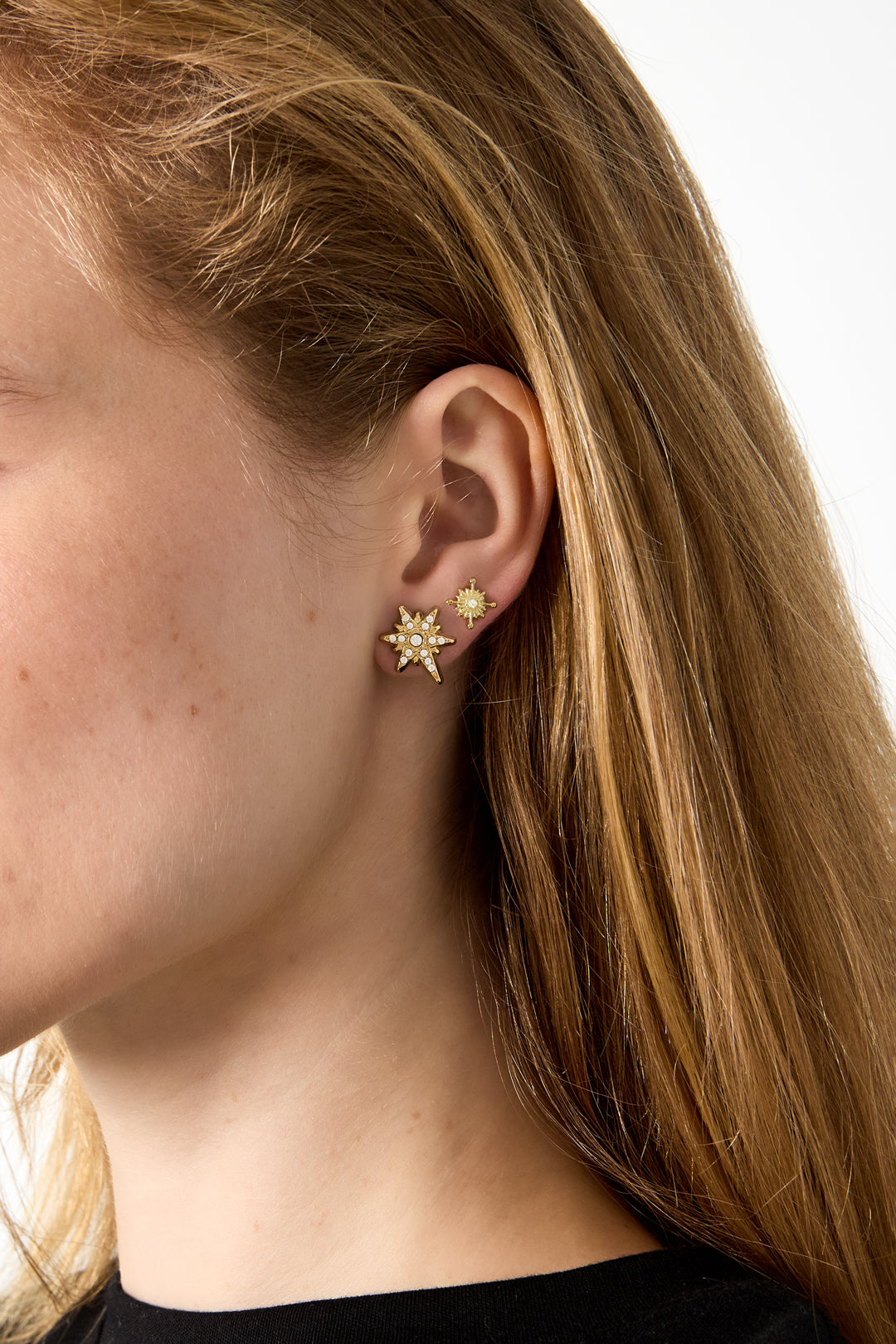 Stainless Steel Stud Earrings Irregular Shape Casual Daily Simple Series Women's jewelry