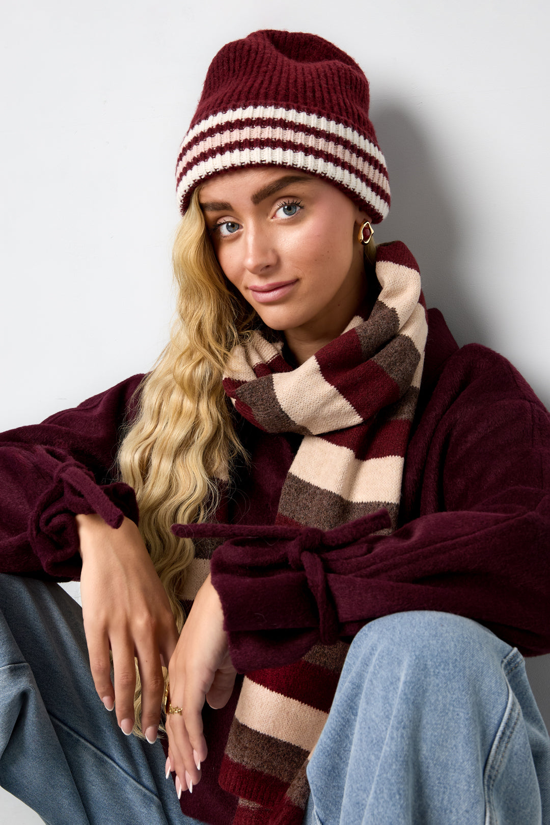 Beanie Stripe Casual Polyester Daily Accessories