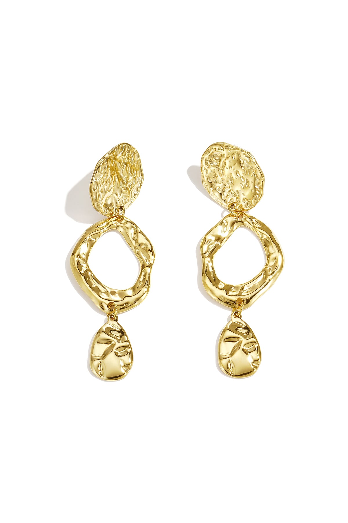Stainless Steel Dangle Earrings Irregular Shape Simple Daily Simple Series Women's jewelry