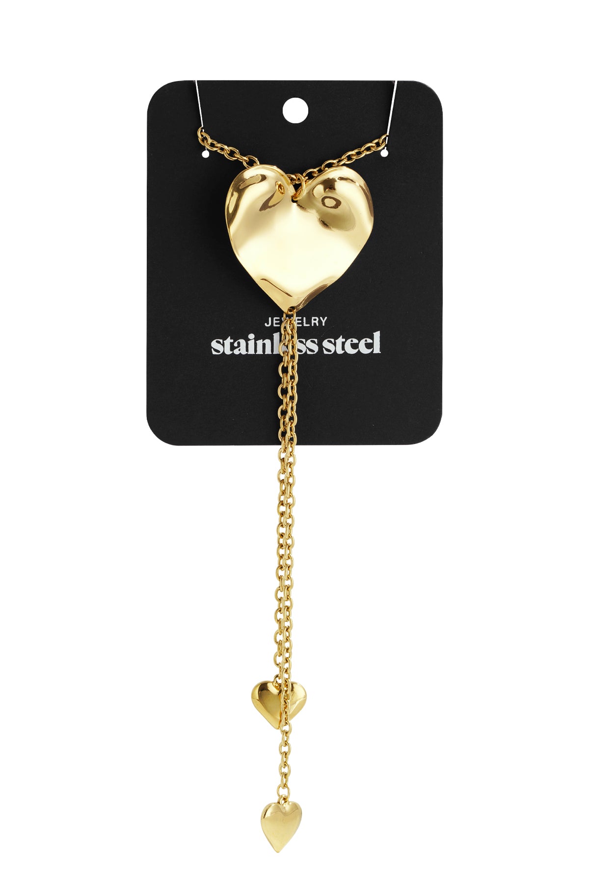 Stainless Steel Long Necklaces Heart Casual Daily Simple Series Women's jewelry