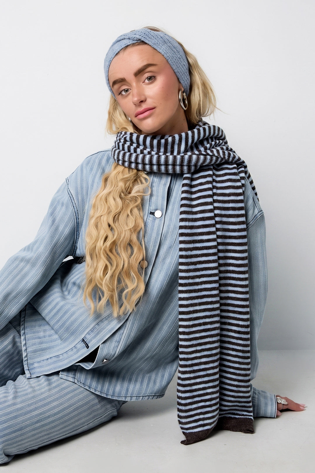 Winter scarves Stripe Casual Polyester Daily Accessories
