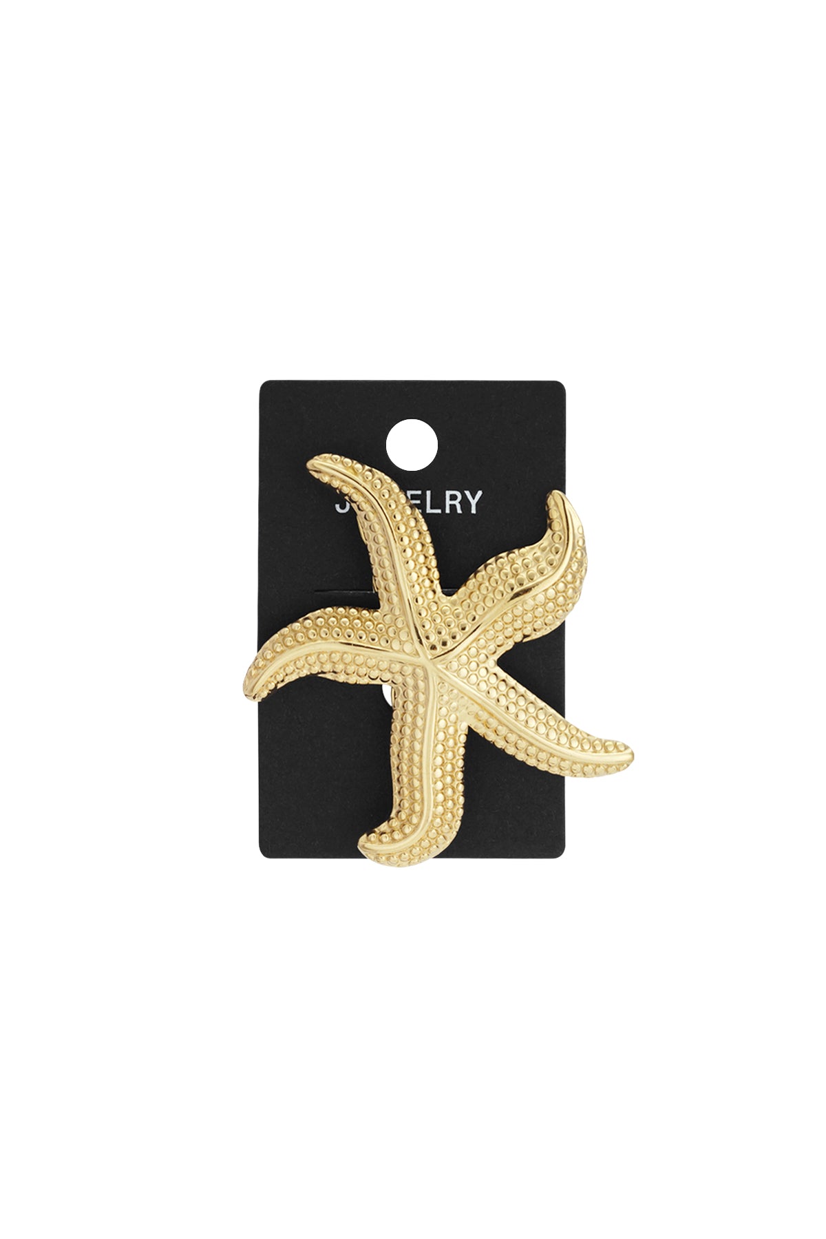 Starfish-shaped brooch hairpin with structure