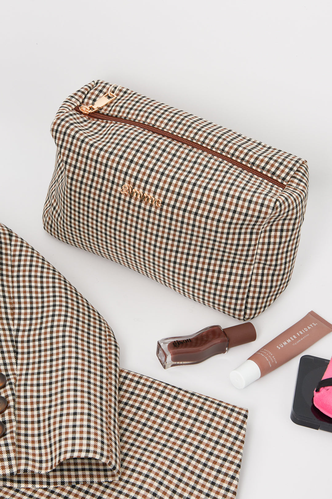 Makeup Bags Plaid Polyester Daily Accessories