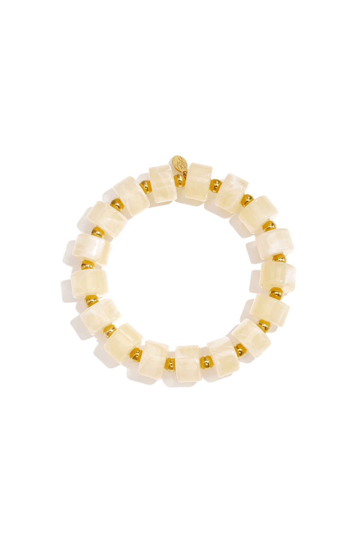 14K Gold Plated Acrylic Beaded Bracelets Beads Daily Simple Series Women's jewelry
