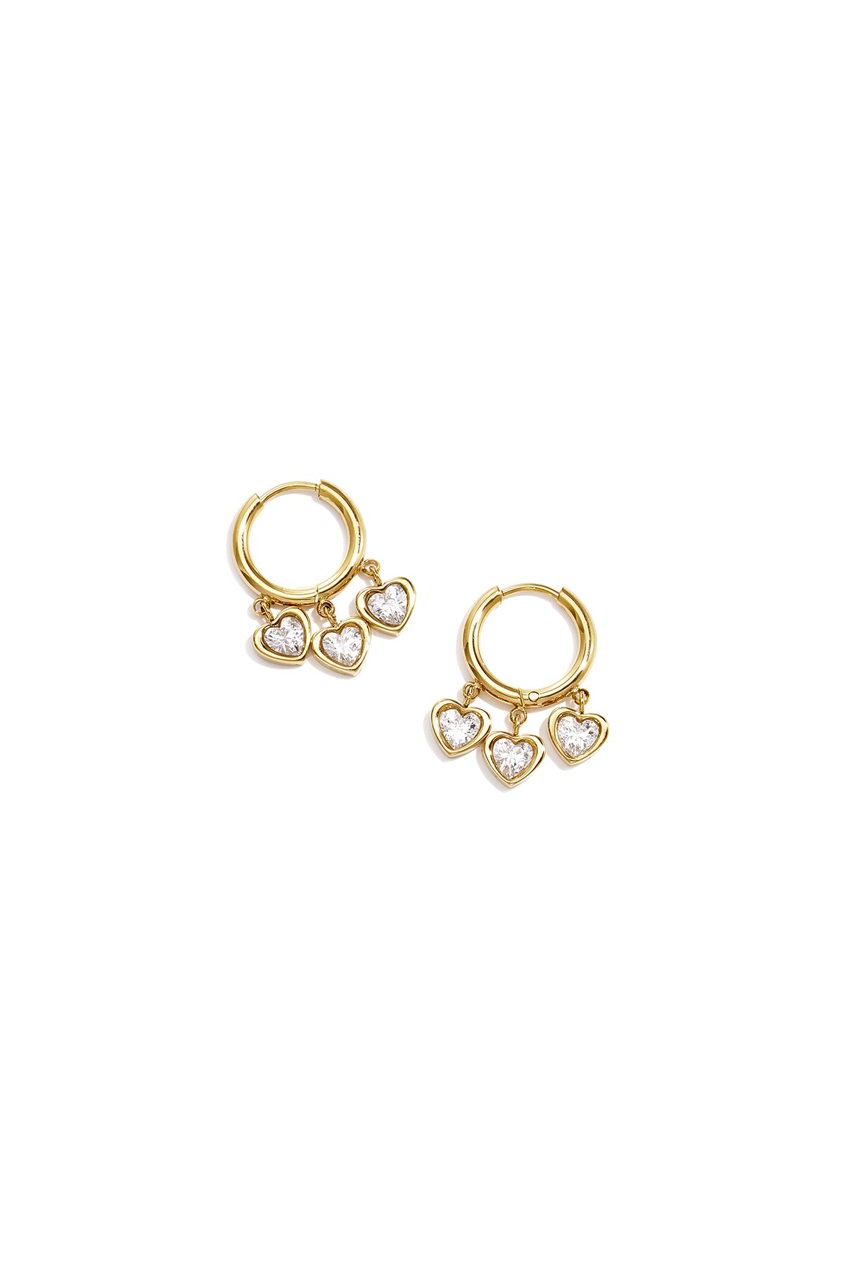 Stainless Steel Drop Earrings Heart Simple Daily Simple Series Women's jewelry