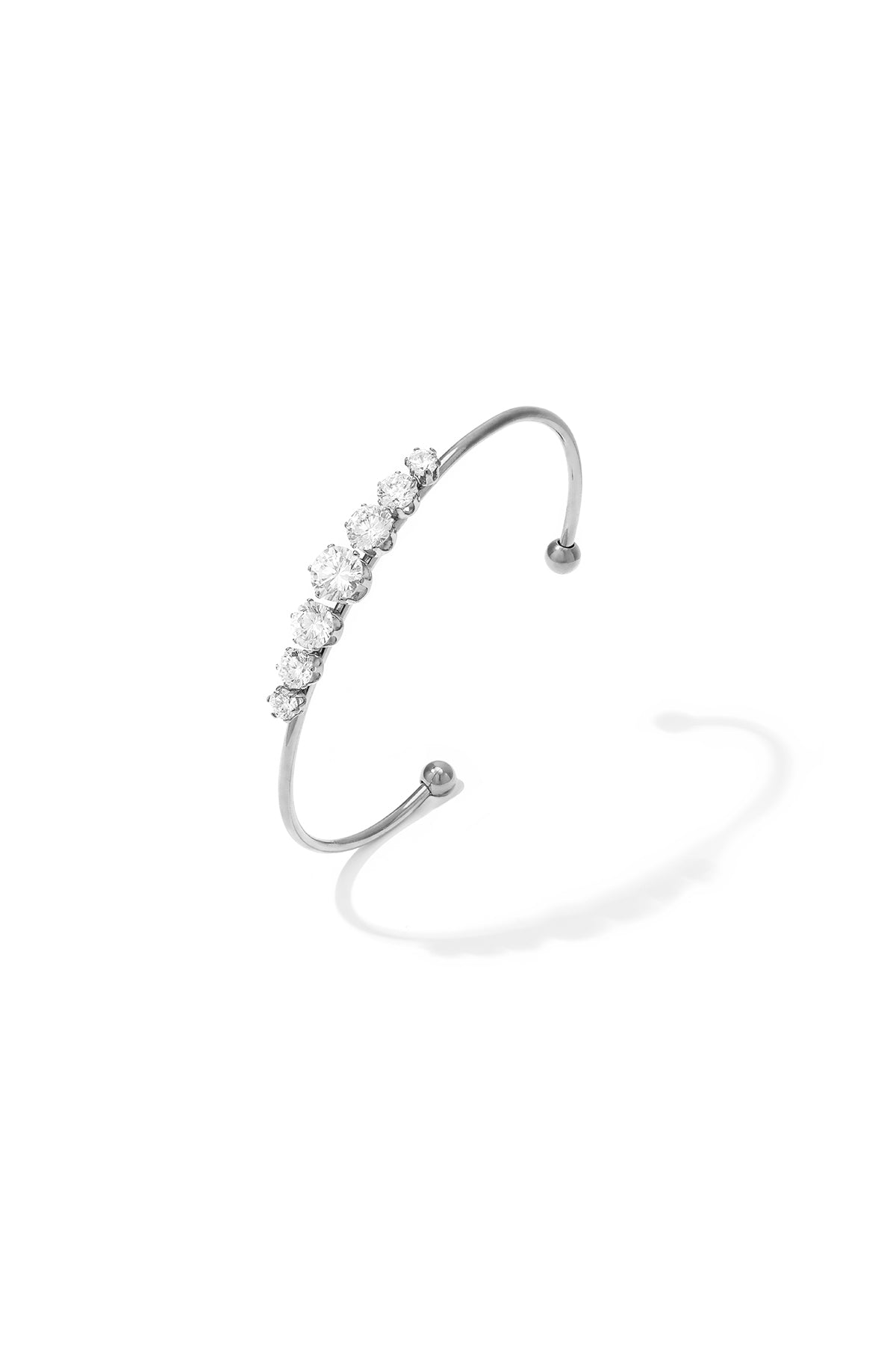 Stainless Steel Cuff Bracelets Circle Simple Daily Simple Series Women's jewelry