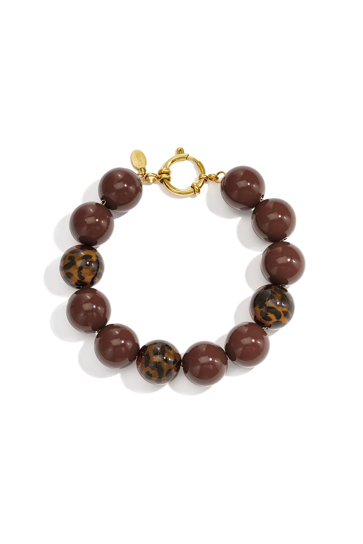 Acrylic Beaded Bracelets Leopard Print Simple Daily Simple Series Women's jewelry