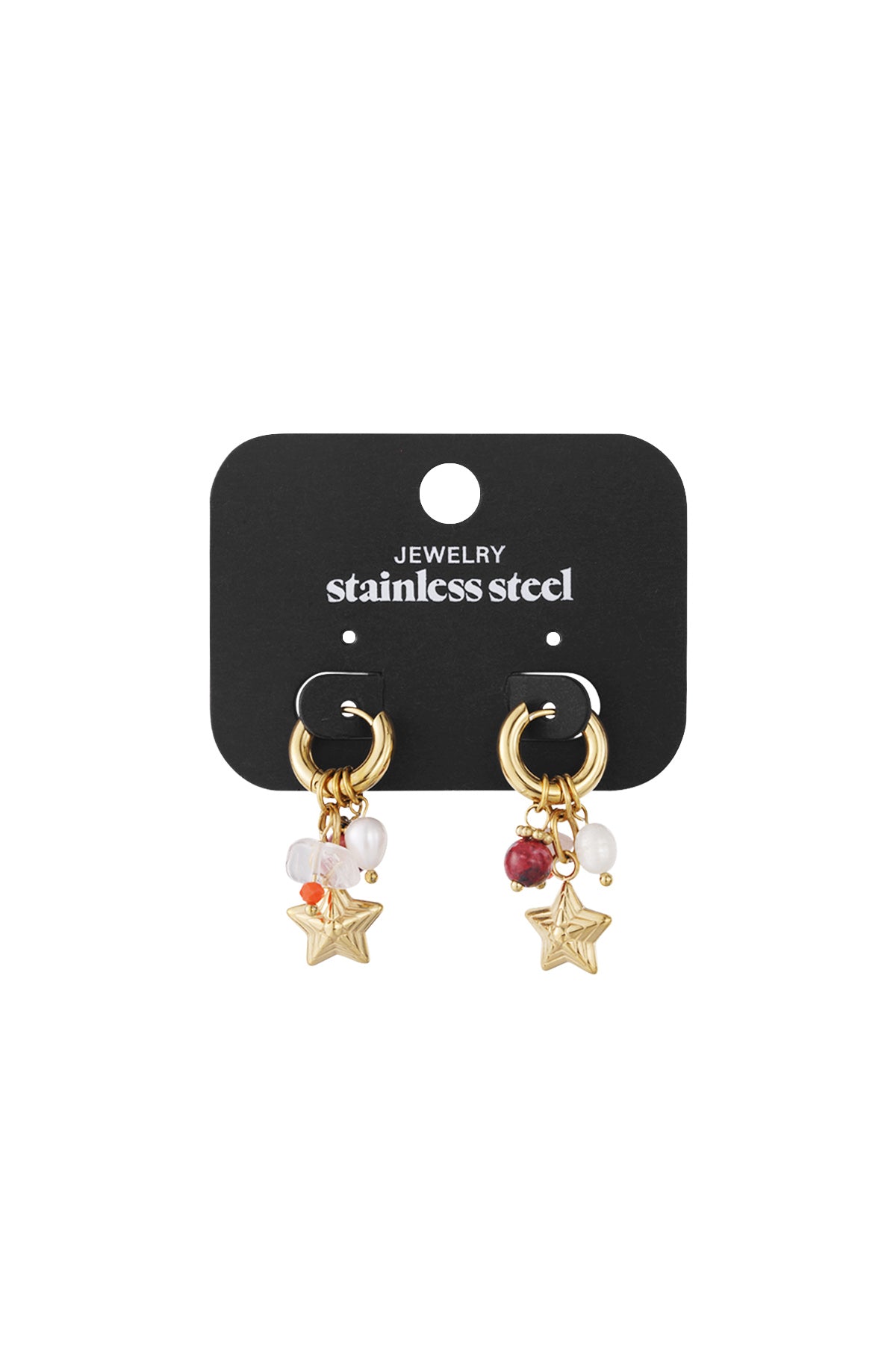 Stainless Steel Drop Earrings Star Casual Daily Simple Series Women's jewelry