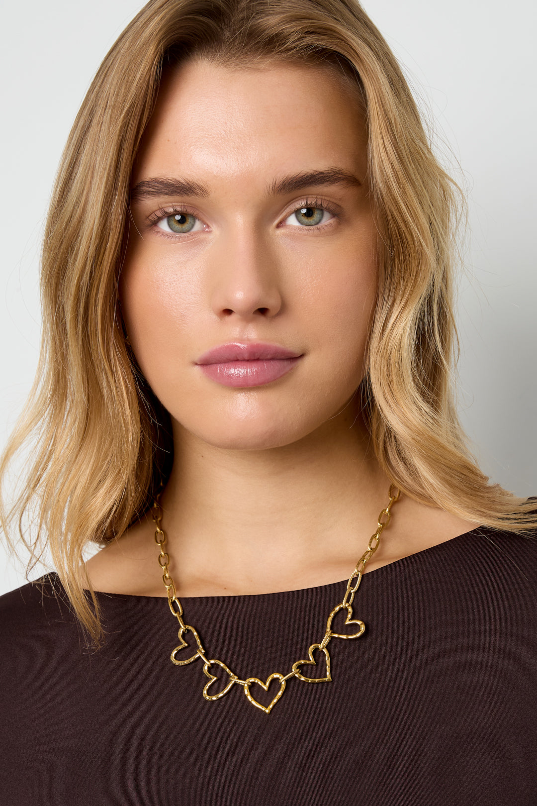 Stainless Steel Chain Necklaces Heart Casual Daily Simple Series Women's jewelry