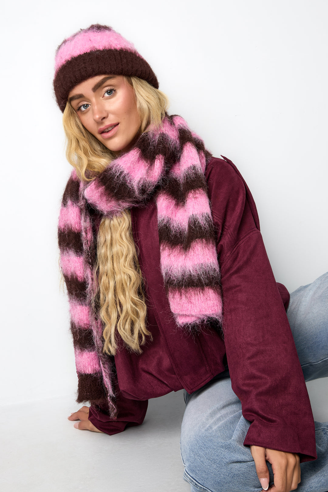 Winter scarves Stripe Casual Polyester Daily Accessories