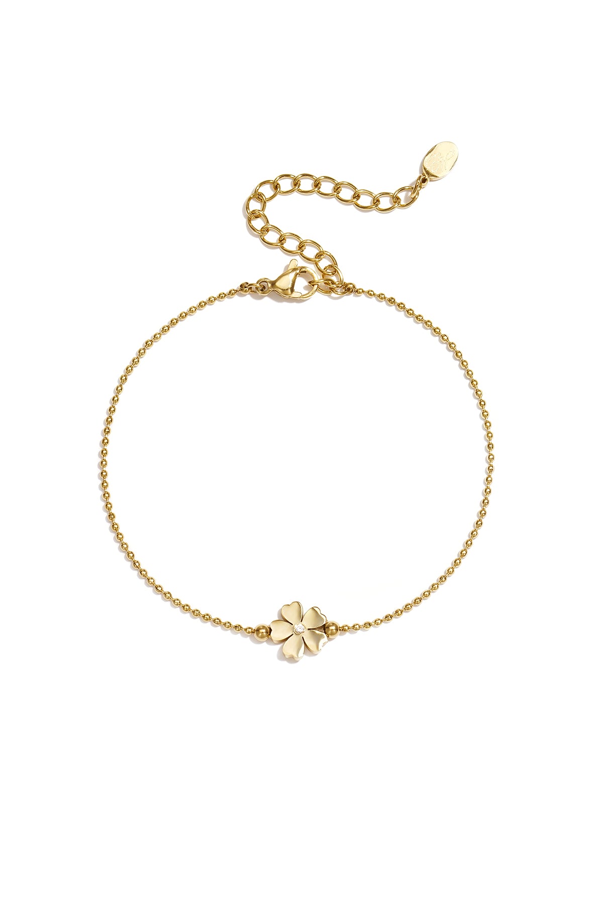 Stainless Steel Charm Bracelets Flower Simple Daily Simple Series Women's jewelry