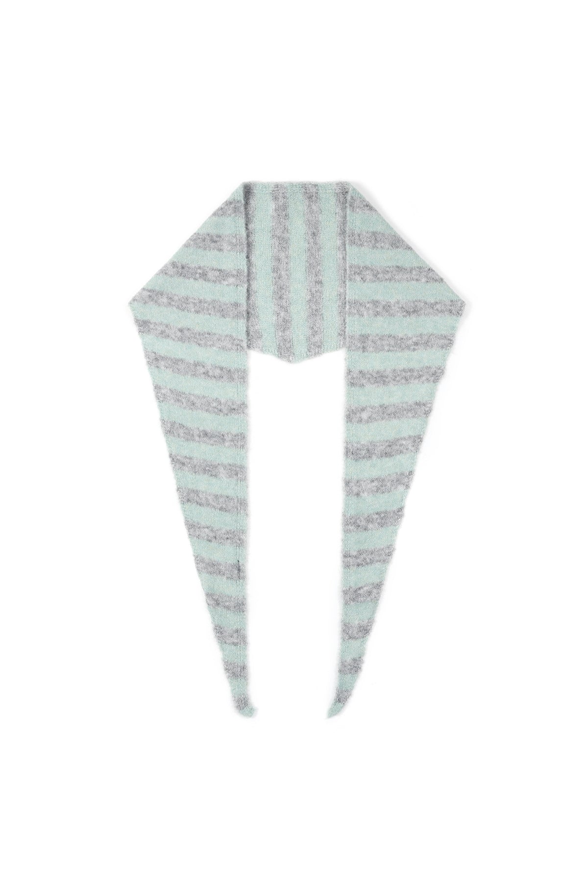 Minimal Striped Triangle Scarf
