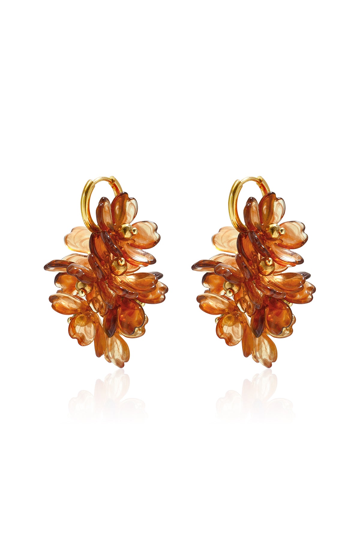 Stainless Steel Beads Earrings Flower Simple Daily Simple Series Women's jewelry