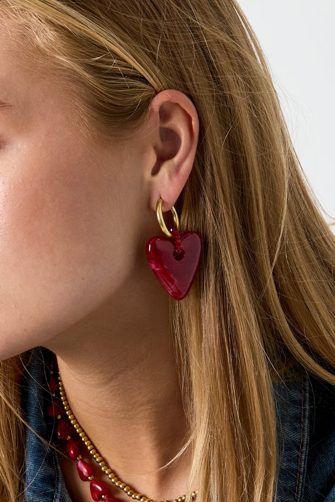 Resin Drop Earrings Heart Casual Daily Simple Series Women's jewelry