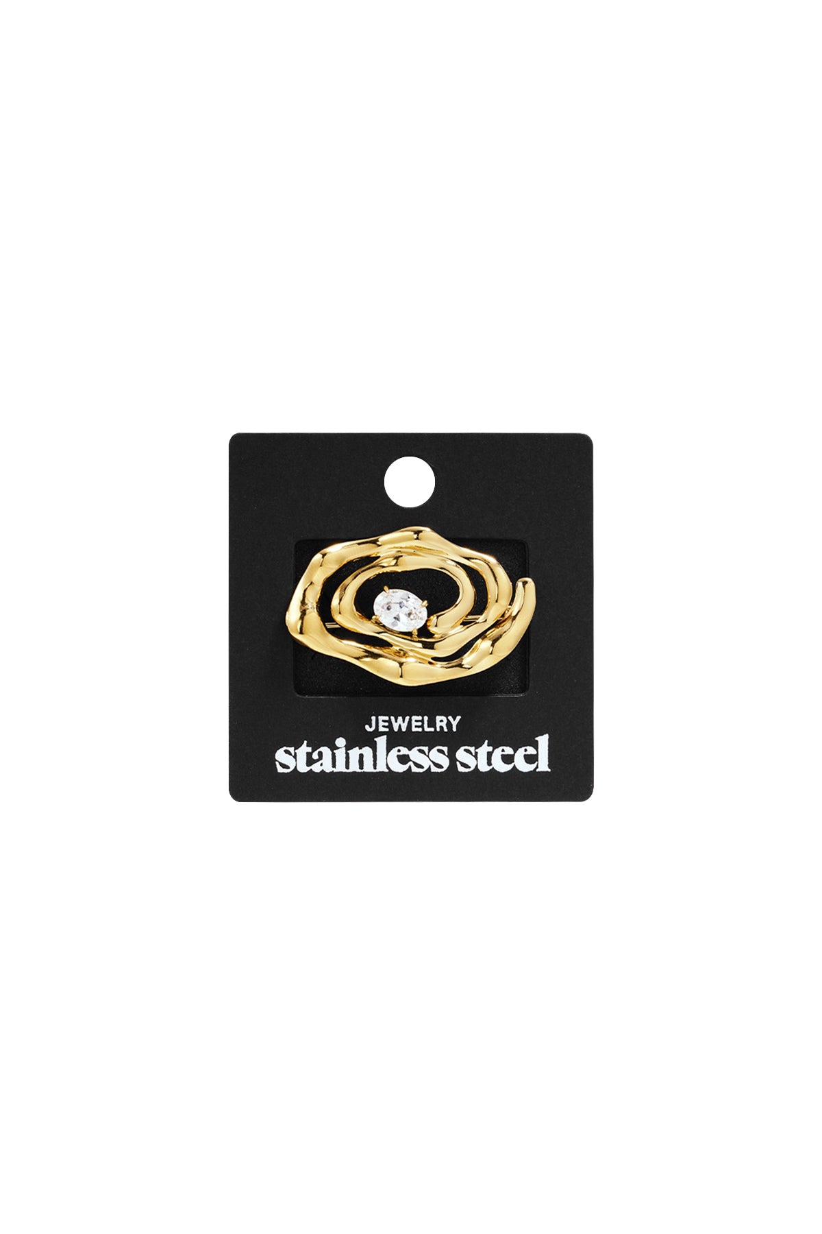 Hypnosis brooch with stone