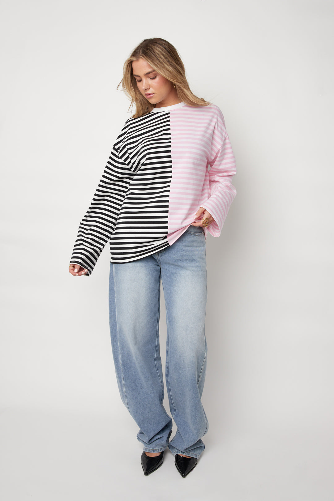 Blocked Striped Longsleeve